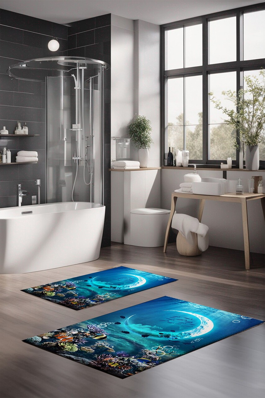 Set covorase de baie, L'essentiel Maison, CT-5372, Multicolor - imagine 4